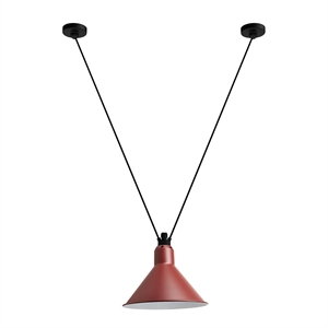 Lampe Gras N323 L Conic Pendant Black/ Red