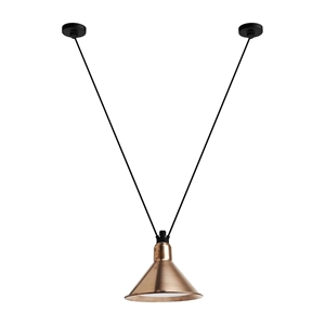 Lampe Gras N323 L Conic Pendant Raw Copper/ White