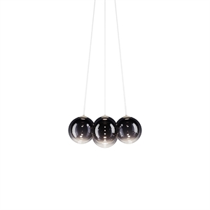 Lodes Random Cloud 7 Chandelier Ø23 3000K Glossy Smoke/Glass