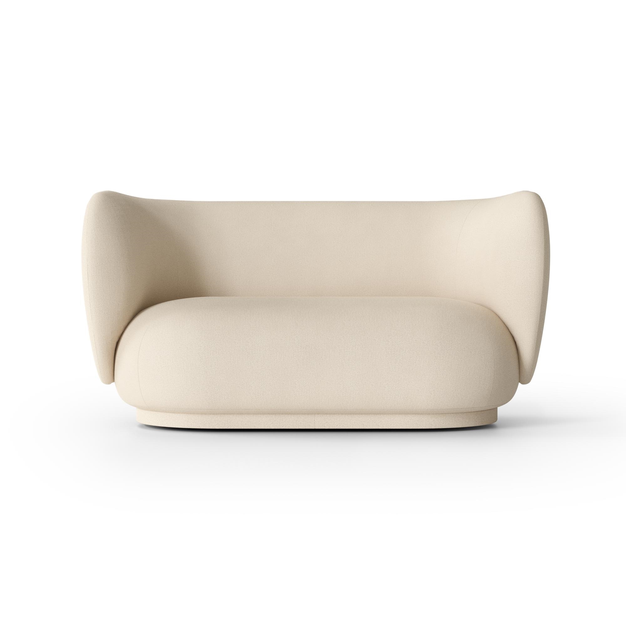 Ferm Living Rico Sofa 2 Seater Brushed Off-white