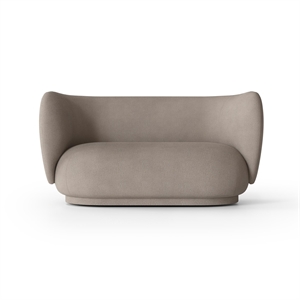 Ferm Living Rico Sofa 2 Seater Brushed Warm Gray