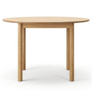 Department Wood Dining Table Ø110 cm Black