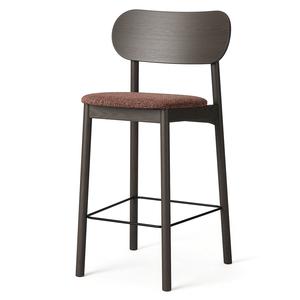 Decotique Elephant Bar Stool Dark Oak/Rust Bouclé