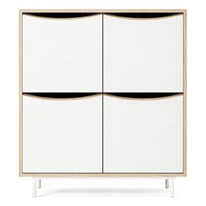 Decotique Sand Cabinet White/Oak