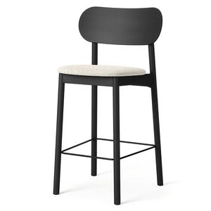 Decotique Elephant Bar Stool Black/White Bouclé