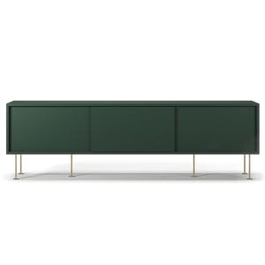 Decotique Vogue TV Bench With Legs 180 Green/ Brass