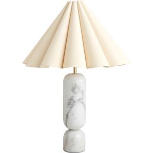 Decotique Lauren Table Lamp White/Natural