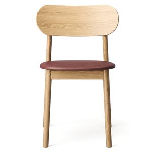Decotique Elephant Dining Chair Natural Oak/Brown Leather