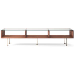 Decotique Vogue Coffee Table 45x165 Walnut/ Brass