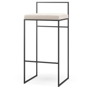 Department Outdoor Bar Stool With Backrest 90 cm Flannel