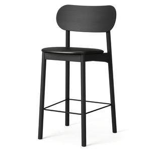 Decotique Elephant Bar Stool Black/ Black Leather