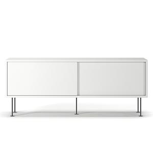 Decotique Vogue TV Bench With Legs 136 White/ Black