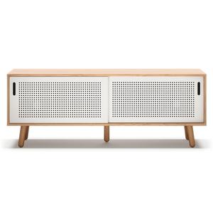 Department Ray TV Bench 150 cm Oak/ White