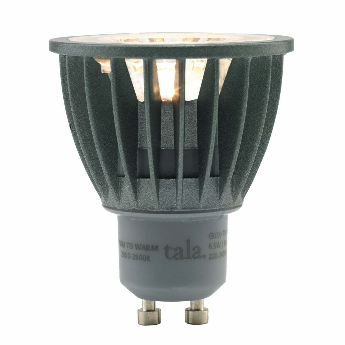 Tala GU10 6.5W LED 2000-2800K CRI97 Dim-To-Warm With 38° Beam Angle