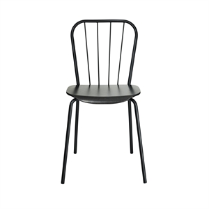Maze Same Dining Chair Black with Seat in Black Oak