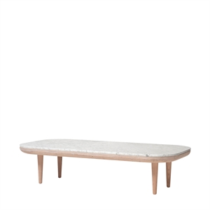 &Tradition Fly SC5 Coffee Table White Oiled Oak/Bianco Carrara Marble