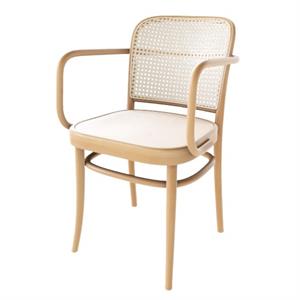 TON No 811 Dining Chair With Armrests Natural