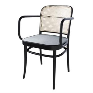 TON No 811 Dining Chair With Armrests Black