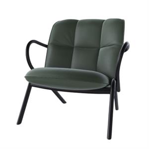 TON Cissy Armchair Low Black/Elmosoft 98047 Green