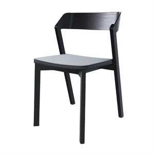 TON Merano Dining Chair With Upholstered Seat Black