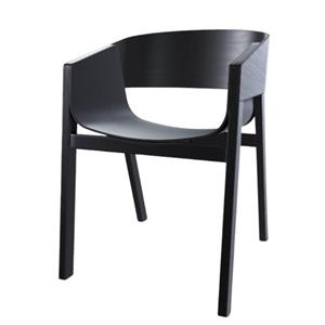 TON Merano Dining Chair With Armrests Black