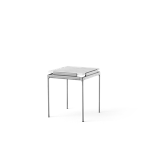 &Tradition Set LN11 Side Table Bianco Carrara/Dark Chrome