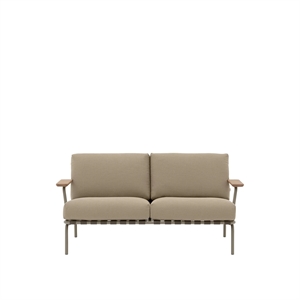 Muuto Settle Outdoor 2-Seater Sofa Ribbed Weave 5/Taupe