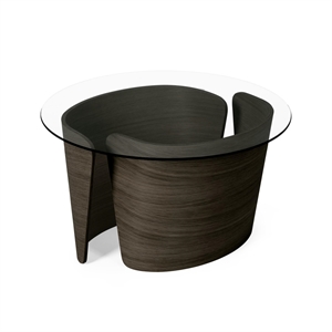 Sibast Furniture No 7 Lounge Coffee Table Ø70 High Dark Oiled Oak/Glass