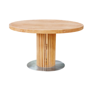 Sibast Furniture RIB Round Garden Table Ø130 Teak
