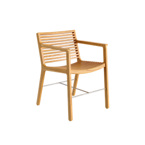Sibast Furniture RIB Garden Chair With Armrests Teak