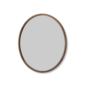 Fredericia Furniture Silhouette Mirror Walnut Ø100 cm