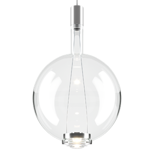 Lodes Sky-Fall Round Pendant Large 2700K Clear/ Glass