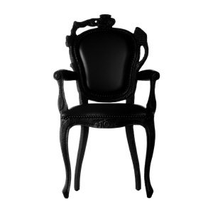 Moooi Smoke Dining Chair with Armrests Black