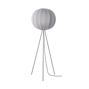 Made By Hand Knit-Wit Round Floor lamp High Ø60 Silver