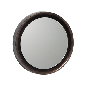 Mater Sophie Mirror Medium Circa Gray/ Black Leather