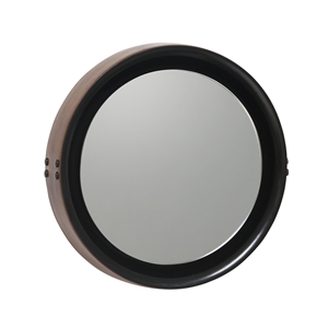 Mater Sophie Mirror Small Black/ Brown Leather