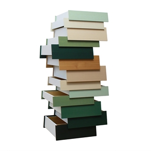 Established & Sons Stack Chest of 13 Drawers Sage