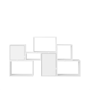 Muuto Stacked Bookcase Configuration 6 White