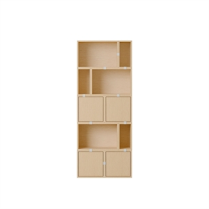 Muuto Stacked Bookcase Configuration 8 Oak