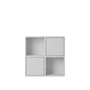 Muuto Stacked Hallway Shelf Configuration 4 Gray