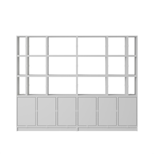 Muuto Stacked Office Shelving Configuration 2 Gray