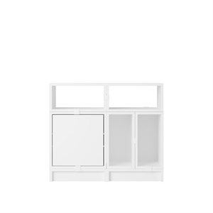 Muuto Stacked Office Shelving Configuration 5 White