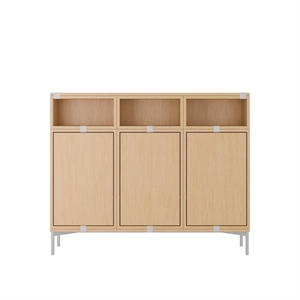 Muuto Stacked Shelving Configuration 3 Oak