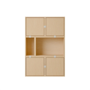 Muuto Stacked Shelving Configuration 4 Oak