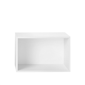 Muuto Stacked Shelving System With Back Plate Large White