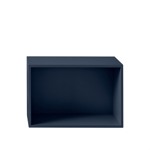 Muuto Stacked Bookcase System Large w. Backplate Midnight Blue