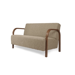Mazo ARCH 2-Seater Sofa Nobilis/Taiga Taupe/Smoked Oak