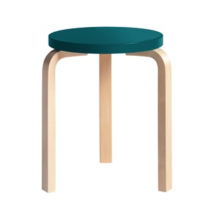 artek 60 Stool Petroleum/ Birch