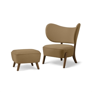 Mazo TMBO Armchair With Pouf Square/Vidar/Smoked Oak