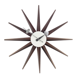 Vitra Sunburst Clock Clock Walnut